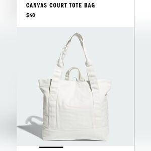 Adidas White Tote Bag